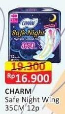 Promo Harga Charm Safe Night Wing 35cm 12 pcs - Alfamart