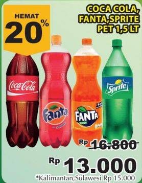 Promo Harga COCA COLA Minuman Soda 1500 ml - Giant