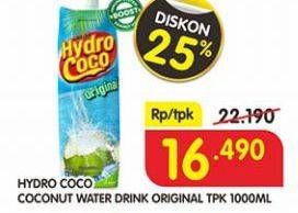 Promo Harga HYDRO COCO Minuman Kelapa Original 1 ltr - Superindo