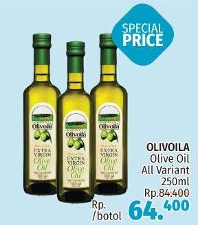 Promo Harga OLIVOILA Minyak Zaitun Extra Virgin All Variants 250 ml - LotteMart