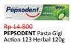 Promo Harga Pepsodent Pasta Gigi Action 123 Herbal 120 gr - Alfamidi