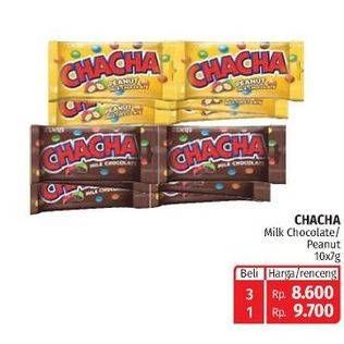 CHA CHA Milk Chocolate / Peanut 10x7gr