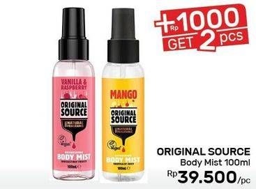 Promo Harga ORIGINAL SOURCE Body Mist 100 ml - Guardian