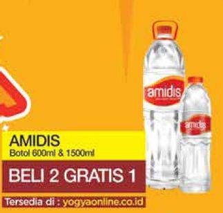 Promo Harga AMIDIS Air Mineral 600 ml - Yogya