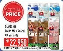 Promo Harga DIAMOND Fresh Milk All Variants 946 ml - Hypermart