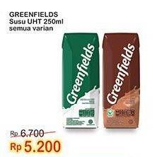 Promo Harga GREENFIELDS UHT Choco Malt, Full Cream 250 ml - Indomaret