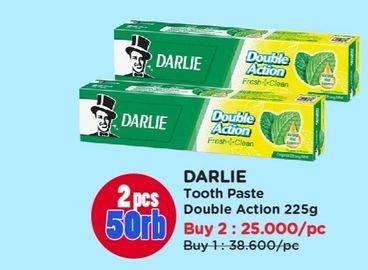 Promo Harga Darlie Toothpaste Double Action Mint 225 gr - Watsons