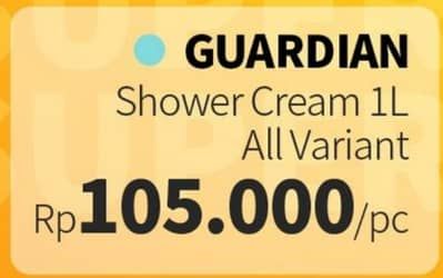 Promo Harga Guardian Shower Cream All Variants 1000 ml - Guardian