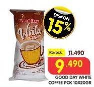 Promo Harga Good Day White Coffee per 10 sachet 20 gr - Superindo