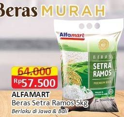 Promo Harga Alfamart Beras Setra Ramos 5000 gr - Alfamart