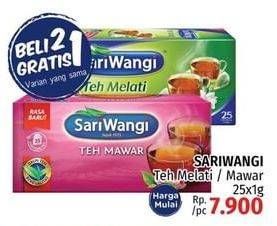 Promo Harga SARIWANGI Teh Mawar/Teh Melati 25Pcs  - LotteMart