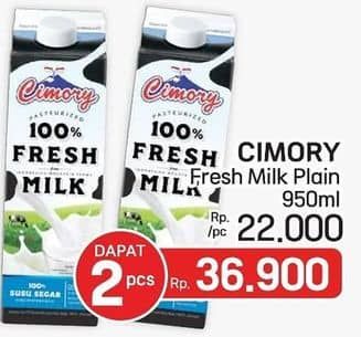 Promo Harga Cimory Fresh Milk Full Cream 950 ml - LotteMart