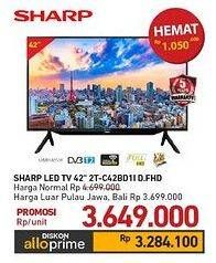 Promo Harga Sharp 2T-C42BD1i | LED TV 42"  - Carrefour