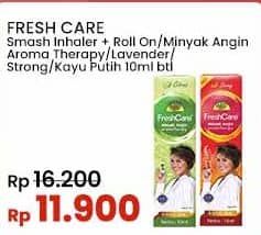 Promo Harga Fresh Care Minyak Angin Aromatherapy Lavender, Hot Strong, Kayu Putih 10 ml - Indomaret