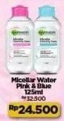 Promo Harga GARNIER Micellar Water Pink, Blue 125 ml - Alfamart