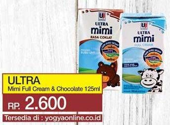 Promo Harga ULTRA MIMI Susu UHT Cokelat, Full Cream 125 ml - Yogya