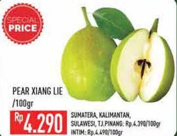 Promo Harga Pear Xiang Lie  - Hypermart