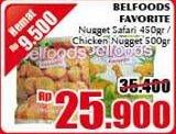 Promo Harga Belfoods Favorite Nugget Safari 450gr/ Chicken Nugget 500gr  - Giant