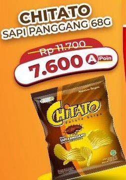 Promo Harga CHITATO Snack Potato Chips Sapi Panggang Beef Barbeque 68 gr - Alfamart