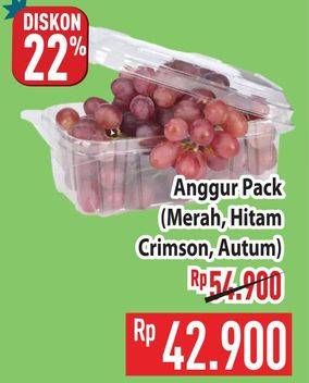 Promo Harga Anggur Pack (Merah, Hitam, Crimson, Autumn)  - Hypermart