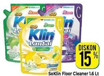 Promo Harga So Klin Pembersih Lantai 1600 ml - Hypermart