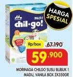 Promo Harga MORINAGA Chil Go Bubuk 1+ Madu, Vanilla 700 gr - Superindo