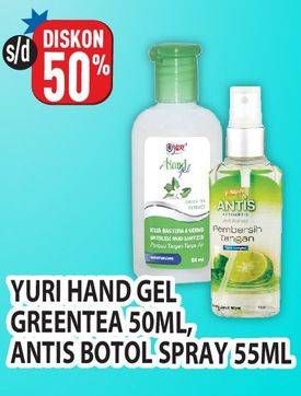 Promo Harga YURI/ANTIS Hand Sanitizer  - Hypermart