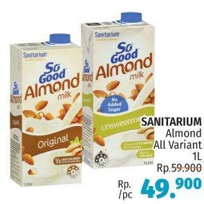 Promo Harga SANITARIUM So Good Almond Milk All Variants 1 ltr - LotteMart