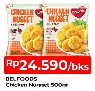 Promo Harga BELFOODS Nugget Chicken Nugget 500 gr - TIP TOP