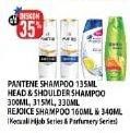 Promo Harga PANTENE Shampoo 135ml/HEAD & SHOULDER 300ml/315ml/330ml/REJOICE Shampoo 160ml/340ml  - Hypermart