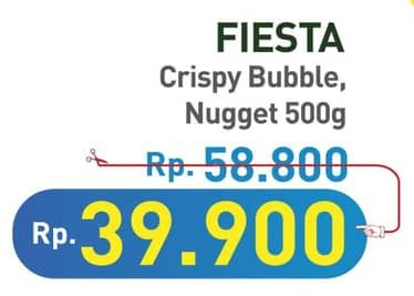 Promo Harga Fiesta Naget Crispy Bubble, Chicken Nugget 500 gr - Hypermart