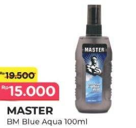 Promo Harga Master Spray Cologne Aqua Blue 100 ml - Alfamart