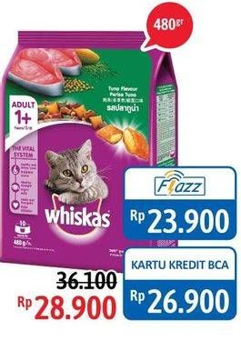Promo Harga WHISKAS Makanan Kucing 480 gr - Alfamidi