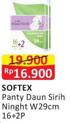 Promo Harga Softex Daun Sirih 29cm 18 pcs - Alfamart