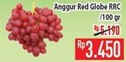 Promo Harga Anggur Red Globe Cina per 100 gr - Hypermart