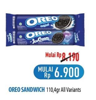 Promo Harga Oreo Biskuit Sandwich All Variants 119 gr - Hypermart