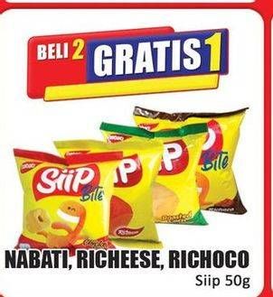 Promo Harga Nabati Siip Richoco, Richeese 50 gr - Hari Hari