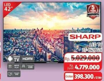 Promo Harga SHARP 2T-C42BG1i | Full HD Android TV 42"  - Lotte Grosir