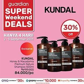 Promo Harga KUNDAL Honey & Macadamia Pure Natural Balancing Refreshing Shampoo All Variants 500 ml - Guardian