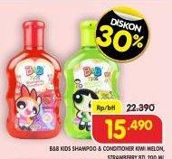 Promo Harga B&b Kids Shampoo & Conditioner Blossom, Buttercup, Bubbles 100 ml - Superindo