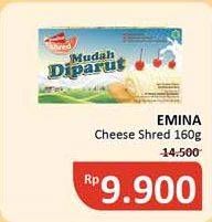 Promo Harga EMINA Cheddar Cheese Shred 160 gr - Alfamidi