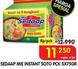 Promo Harga SEDAAP Mie Kuah Soto 75 gr - Superindo