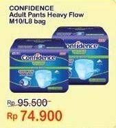 Promo Harga Confidence Adult Diapers Heavy Flow L8, M10 8 pcs - Indomaret