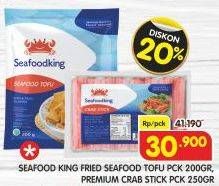 Promo Harga Seafood King Fried Seafood Tofu/Premium Crab Stick  - Superindo