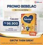 Promo Harga Bebelac 3 Gro Great 620 gr - Alfamidi