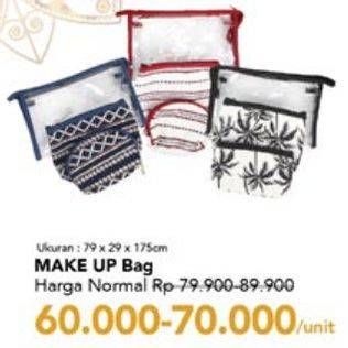 Promo Harga Make Up Bag per 3 pcs - Carrefour