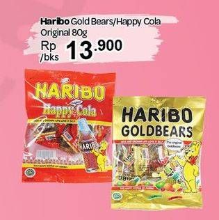 Promo Harga HARIBO Candy Gummy Gold Bears, Happy Cola 80 gr - Carrefour