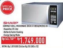 Promo Harga Sharp R-728(S)-IN | Stylish Designed Microwave Oven 25ltr K  - Hypermart