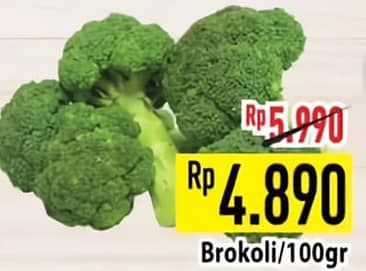 Promo Harga Brokoli per 100 gr - Hypermart