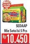 Promo Harga SEDAAP Mie Kuah Soto per 5 pcs 75 gr - Hypermart